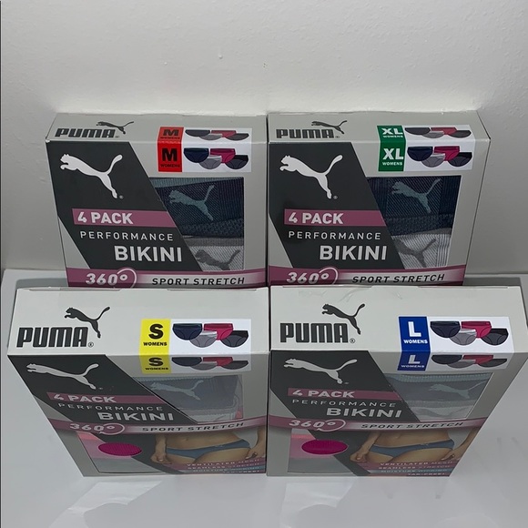 Puma 360o Performance Bikini Sport Stretch, 4-Pack - Picture 10 of 14